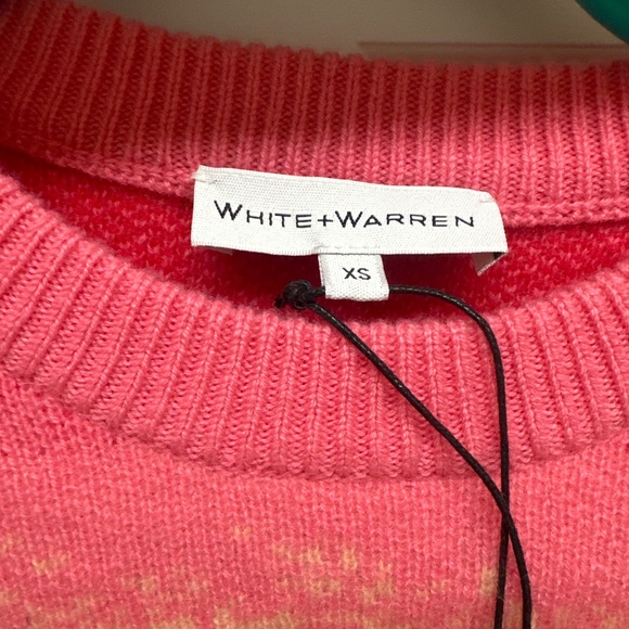 White + Warren rainbow ombre cashmere sweater NWT - xs - Picture 2 of 4